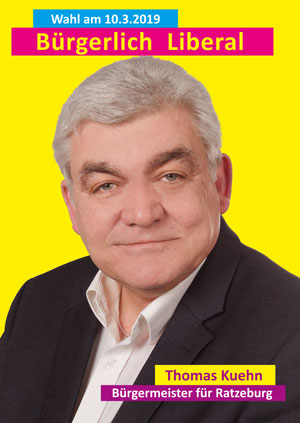 Plakat Bürgermeisterwahl Ratzeburg 2019
